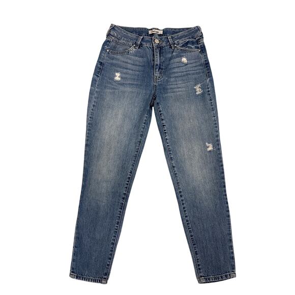 Refuge Jeans Blue Denim Distressed Boyfriend Jeans Size Women's 2 - Picture 1 of 4